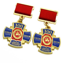 Venda quente de emblemas e medalhas militares de metal personalizado